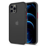 Stoßfest iPhone 12 Pro durchscheinend matte Hülle