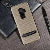 Samsung Galaxy S9 Plus Stand goldene Hülle