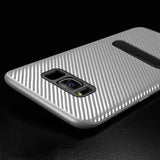 Samsung Galaxy S8 Plus silberne Stand Hülle