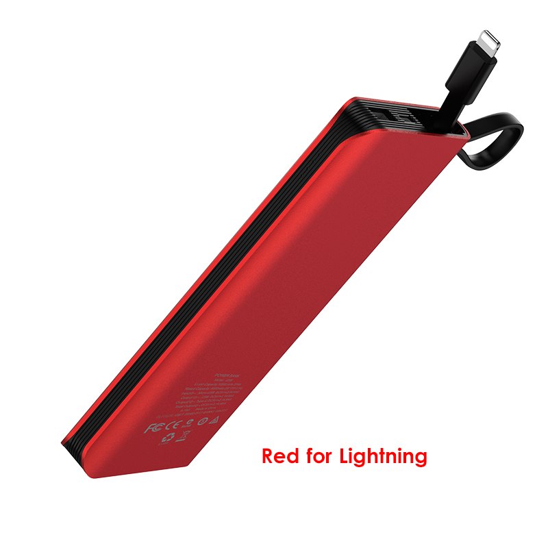 Rote Apple Lightning Powerbank 10000 mAh