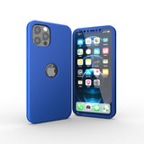 Apple iPhone 12 Pro Max 360 Grad Schutz Schwarze Hülle