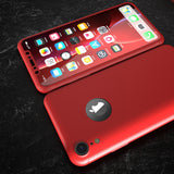 Apple iPhone XR 360 Rote Hülle mit Schutzglas
